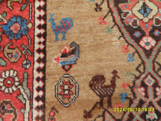 Antique Bidjar Carpet 
Size: 220x108 cm.                           