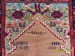Antique Anatolian Konya Karaman Camel Hair Rug 
size:110x100 cm.                        