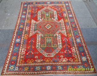 Antique Caucasian Sewan Kazak Rug
Size:235x163 cm.                           