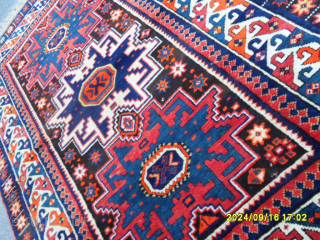 Antique Caucasian Lezgi Kazak Rug
Size: 150x107 cm.
MAİL: makifhali@yahoo.com                         