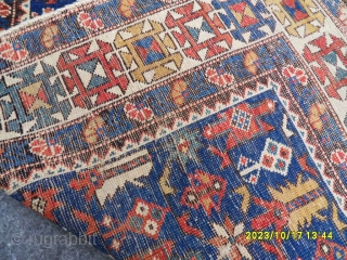 Antique Caucasian Chichi Shirvan Rug size:155x105 cm.                          