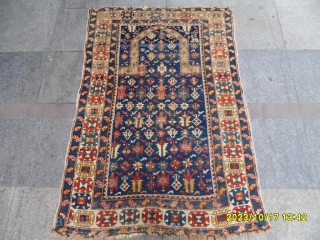 Antique Caucasian Chichi Shirvan Rug size:155x105 cm.                          