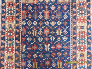 Antique Caucasian Chichi Shirvan Rug size:155x105 cm.                          