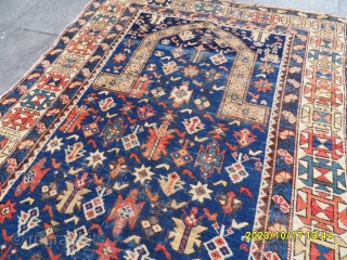 Antique Caucasian Chichi Shirvan Rug size:155x105 cm.                          