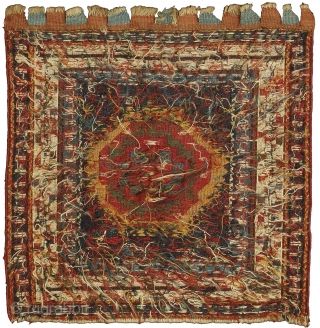 Featured in our web exhibition entitled 'Front/Back - A Collection of Exquisite Small Persian Tribal Weavings' visible on www.albertolevi.com , this is a sumak bag face from the Shahsavan tribe located in  ...