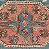 Sumakh rug with diamond medallions
Northeast Caucasus, Kuba area
circa 1830
253 x 230 cm (8’4” x 7’7”) 
Alg 1814
weft wrapping in wool on a wool foundation
What distinguishes this sumakh flatweave are the gem-like quality  ...