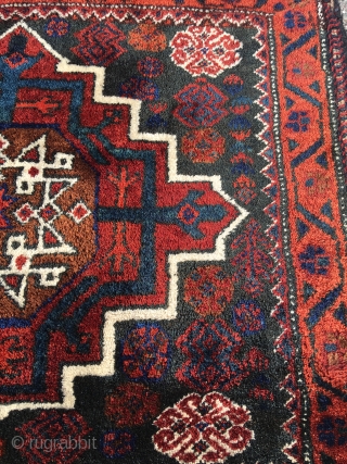 Baluch Afshar double khorjin in mint condition. Size 50.39 x 30.71 inch (128 x 78 cm). Fat meaty pile. Original closure system, sides and back intact.       