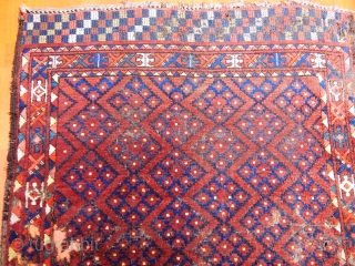 Antique Turkmen Ersari Ensi Rug Size.165x124                           
