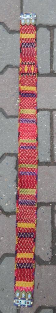 Antique Uzbek Textile Belt
Size.87x06 cm 
 Contact at.  anatolianpicker@gmail.com                       