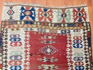 Antique Anatolian Konya Kilim 
Size:150x135 cm                           