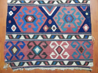 Antique Caucasian Kazak Kilim 
Size.270x100cm                            