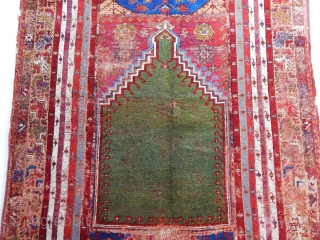 Antique Anatolian Mucur Prayer Rug 
Size.170x120 cm                          