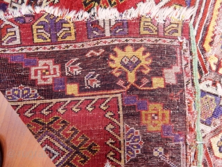 Antique Anatolian Mucur Rug Fragment  Size.180x120cm                          