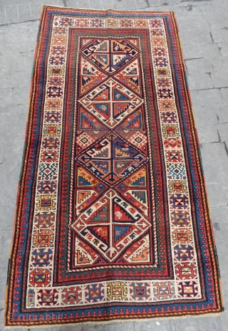 Antique Caucasian Gence Rug 
Size:235x120 cm                           
