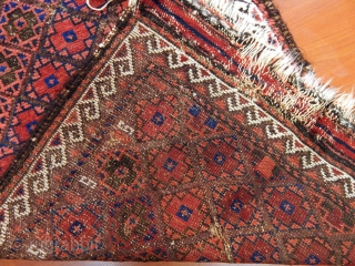 Antique Baluch Rug Size.100x75cm                             