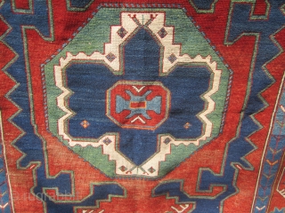 kazak rug 1890 4' 10" x 7' all natural colors original sides and ends excellent all there some low pile in the middle clean ready to go.

SOLDDDDDDDDDDDDDDDDDDD      