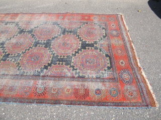 worn oushak rug no holes no pets or smoke need washing 5' 9" x 8' 9" great colors and design. SOLDDDDDDDDDDDDDDDDDDDDDDDDDDDDDD            