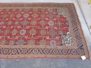 Antique Persian Bijar rug, ( Bidjar ), hand knotted wool on a wool foundation, Iran, ca. 1880, a hard to find gallery rug size approximately 5ft 7in x 13ft 4in, an all  ...