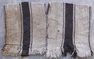 A small child's poncho, Mapuche Indians, Chile, South America, 19thC,  hand woven camelid wool and sheep's wool, minor condition problems, size 19in x 11in, #10-MAPU
       