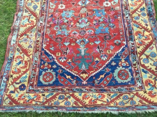 Lovely 19th century kula. Good condition. Strong colours especially yellow. 200 by 151 cm.                   