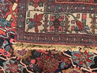  Late 19 century Minakhani design Bijar halvaii. 4.7 x 7.4 ( 123 x 225cm )                 