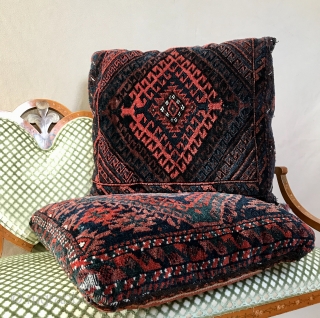  late 19 century Baluchi Pillows  19” x 21” ( 48 x 53cm )                  