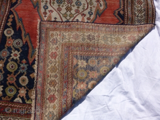 Mazlagan West Persian Rug - low in pile, nice colours. 190cm x 135cm (6'3" x 4'5"). £240 GBP + Postage.             