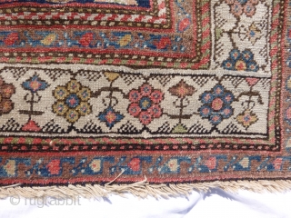 Mazlagan West Persian Rug - low in pile, nice colours. 190cm x 135cm (6'3" x 4'5"). £240 GBP + Postage.             