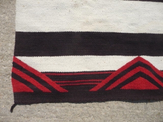 Old Navajo blanket/rug lovely soft handle good condition no repairs 6ft x 3ft9in. contact tonyhazrugs@btconnect.com                  