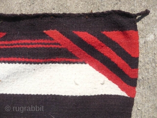 Old Navajo blanket/rug lovely soft handle good condition no repairs 6ft x 3ft9in. contact tonyhazrugs@btconnect.com                  