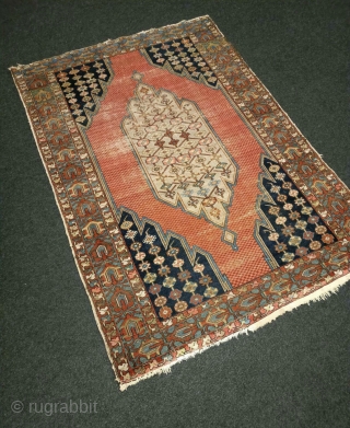 Antique persian mazlaghan, 188/129cm, around 1900, original condition, natural plant colors, ap. 490.000 node count, wool on cotton               