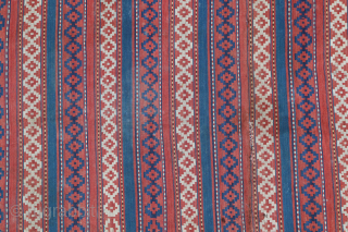 Uzbek Kilim, Central Asia, 1920s, 344 x 140 cm, wool, in good condition                    