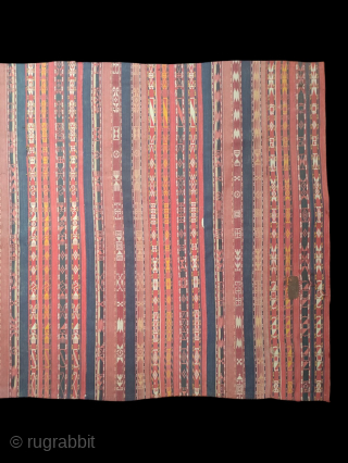 Uzbek Kilim, Central Asia, 1920s, 320 x 140 cm, wool, in good condition, small patch                  