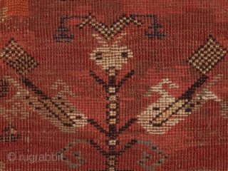 25 | Konya with Cloves-Motif, Central Anatolia, 1st H. 19th C.

    
Wool on wool
Central Anatolia, 1st half 19th century
Knot density: approx. 200,000 knots per m2
Dimensions: 1.45 x 1.15 m
Age-according  ...