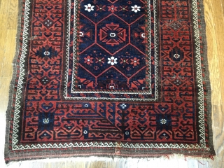 Baluch Mina Khani rug . 6'4" x 3'5",                         