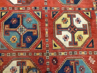 Large Antique Uzbek Main Rug. Superb Uzbek carpet in very good condition, complete, with good pile throughout. Dimensions: 133 x 64 inches See more textiles at www.banjaratextiles.com      