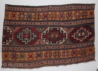 Beautiful Caucasian Sumak Panel. Approximately 33 x 21 inches.                        