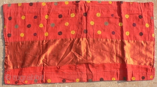 Superb Old Thar Desert Indian Embroidered Pillow Cover – Masterpiece. Probably from the Thar Desert region near Jaisalmer, made as a dowry piece. Superb, masterwork embroidery, head and shoulders above the rest.  ...