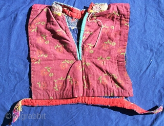 Swat Embroidered Textile, yoke from a child's top. This is an excellently rendered child’s yoke from Swat region, executed in tiny cross-stitch embroidery. The front is 10.5 inches wide and 11 inches  ...