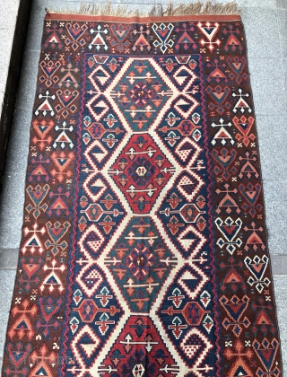 Kagizman Kilim  Size 137x364 cm i can't reach the messages from the site. Send it directly, please 21ben342125@gmail.com              
