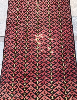 Antique Avar Kilim Size 130x310 cm  i can't reach the messages from the site. Send it directly, please 21ben342125@gmail.com             