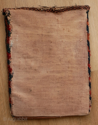 Spindle bag, or mirrorbag. Afshar? Baluch? Interesting with a nice pattern and soft wool  Wool on cotton, 30 x 40 cm.  you can also use contactform on www.beamol.n   