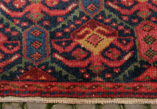 Rare bagface, small rug or mafrash. Caucasian, Kuba? Seichur? with a kind of palmette or insect border. good colours with a bit one kind of red somewhat tipfaded, 94x50 cm. please use  ...