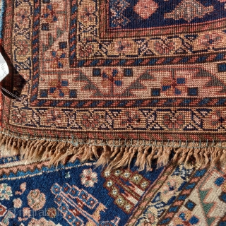 Super soft Qashqai or Khamseh rug, 4'1"x5'0"                          