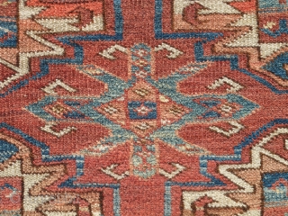 Super Soft Eastern Turkmen Chuval, Kizyl Ayak design but feels more Ersari. Strongly articulated abrash with a multicolored pastel palette at the bottom including purple, several light blues, lemon yellow and sea-greens.  ...