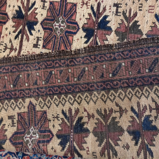 Unusual tree variant Baluch camel ground prayer rug (one of about half a dozen known examples)                 