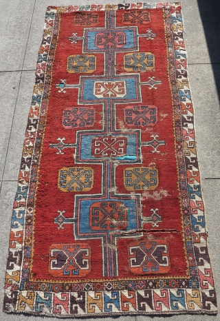 Central Anatolian rug with superior color. 
                          