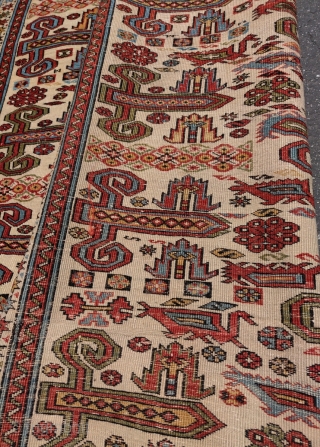 Kuba Perepedil rug, white ground, great condition.                          