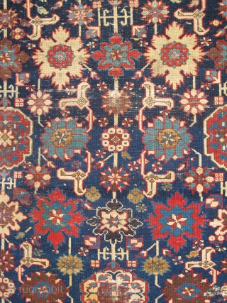 South Caucasian, Kuba Rug with Afshan design, cotton weft, wool warp 5'8"x3'2"                     