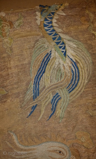 Chinese textile fragment. Ming dynasty,  Wanli period?                         